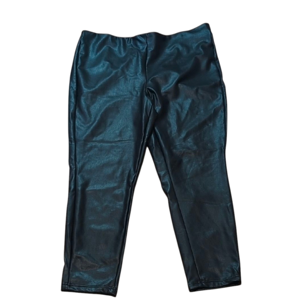 Wonderly High Rise Vegan Leather Black Leggings XL Petite